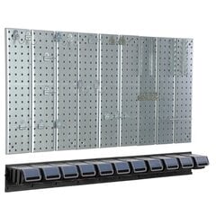 Įrankių sienelė 117x72cm Botle Tool Pegboard kaina ir informacija | Įrankių dėžės, laikikliai | pigu.lt