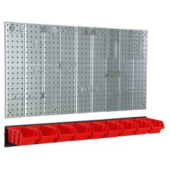 Įrankių sienelė 117x72cm Botle Tool Pegboard kaina ir informacija | Įrankių dėžės, laikikliai | pigu.lt