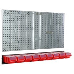 Įrankių sienelė 117x72cm Botle Tool Pegboard kaina ir informacija | Įrankių dėžės, laikikliai | pigu.lt