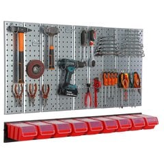 Įrankių sienelė 117x72cm Botle Tool Pegboard kaina ir informacija | Įrankių dėžės, laikikliai | pigu.lt