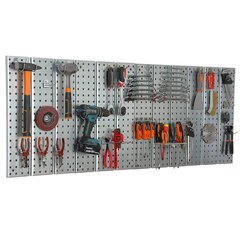 Įrankių sienelė 155x72cm Botle Tool Pegboard kaina ir informacija | Įrankių dėžės, laikikliai | pigu.lt