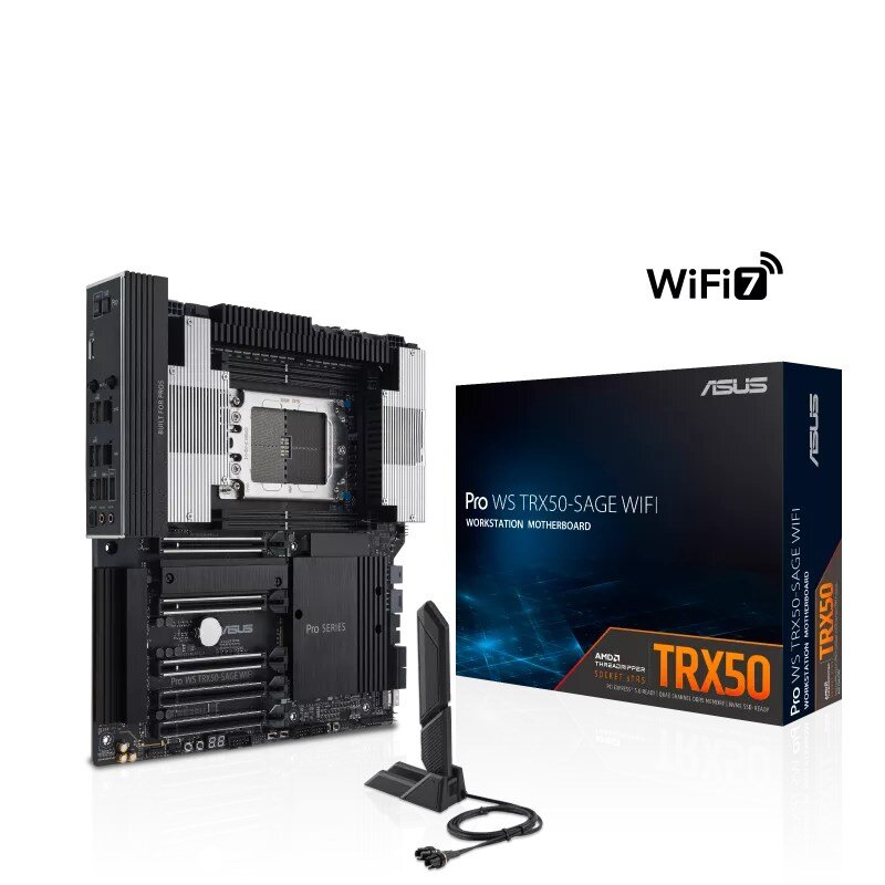 Asus Pro WS TRX50-Sage WiFi kaina ir informacija | Pagrindinės plokštės | pigu.lt