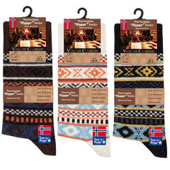 Норвежские шерстяные носки unisex c шерстью "HYGGE" Vincent Creation®  (3 пары) цена и информация | Женские носки | pigu.lt