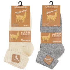Vilnonės kojinės moterims Vca Textil, pilkos/smėlio salvos, 2 poros kaina ir informacija | Moteriškos kojinės | pigu.lt