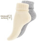 Vilnės kojinės moterims Vca Textil, baltos/pilkos, 2 poros kaina ir informacija | Moteriškos kojinės | pigu.lt