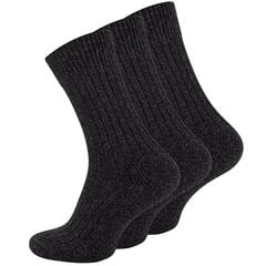 Vilnonės kojinės vyrams Vincent Creation, juodos, 3 poros kaina ir informacija | Vyriškos kojinės | pigu.lt