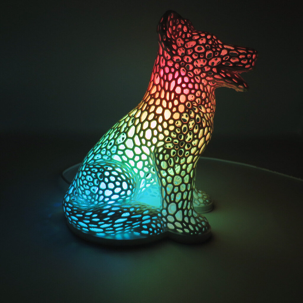 3Dgaminiai stalinis LED šviestuvas Šuo kaina ir informacija | Staliniai šviestuvai | pigu.lt