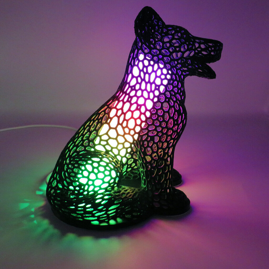 3D gaminiai stalinis LED šviestuvas Šuo цена и информация | Staliniai šviestuvai | pigu.lt