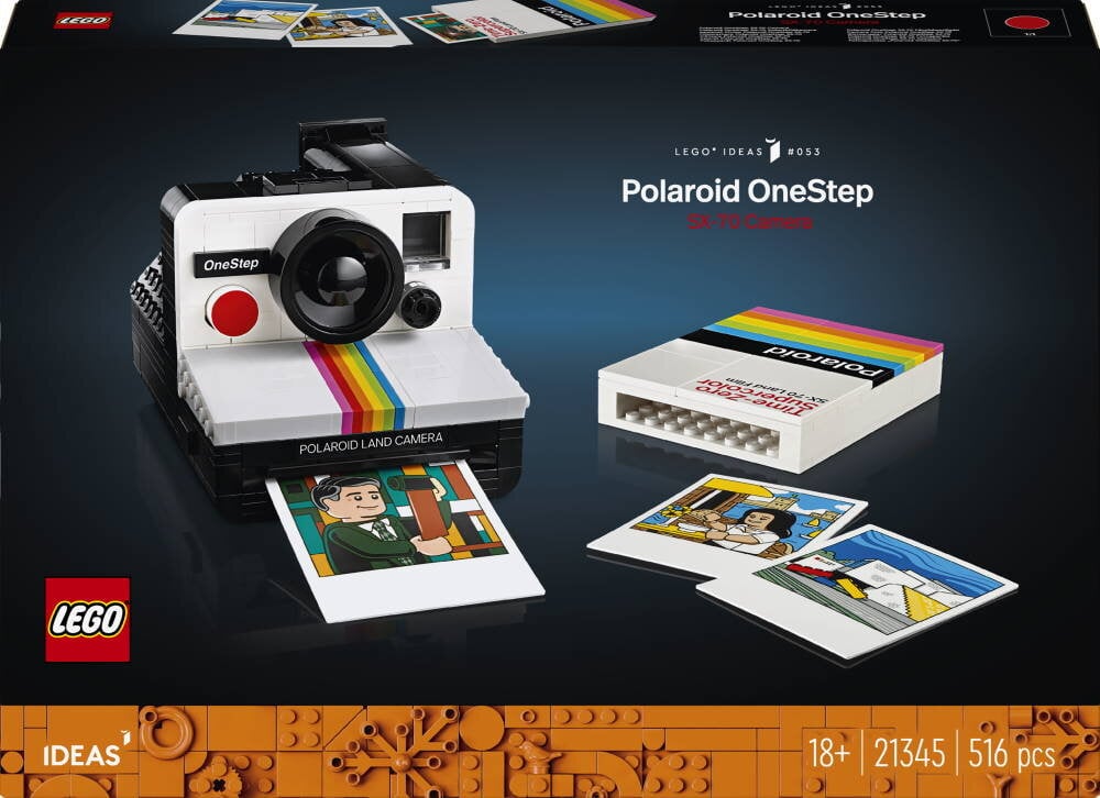 21345 LEGO® Ideas Fotoaparatas Polaroid OneStep SX-70 kaina ir informacija | Konstruktoriai ir kaladėlės | pigu.lt