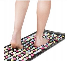 Pėdų masažo kilimėlis Qmed, 175x35 cm, juodas kaina ir informacija | Masažo reikmenys | pigu.lt