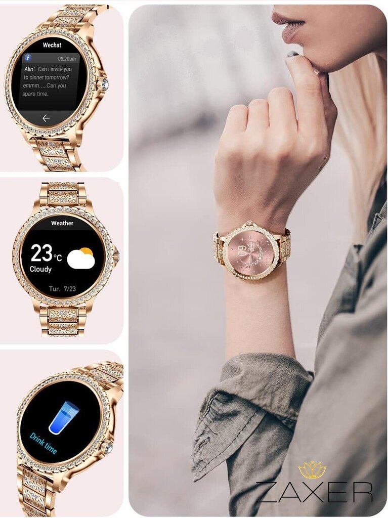 Zaxer Smartwatch ZI58 sidabras kaina ir informacija | Išmanieji laikrodžiai (smartwatch) | pigu.lt