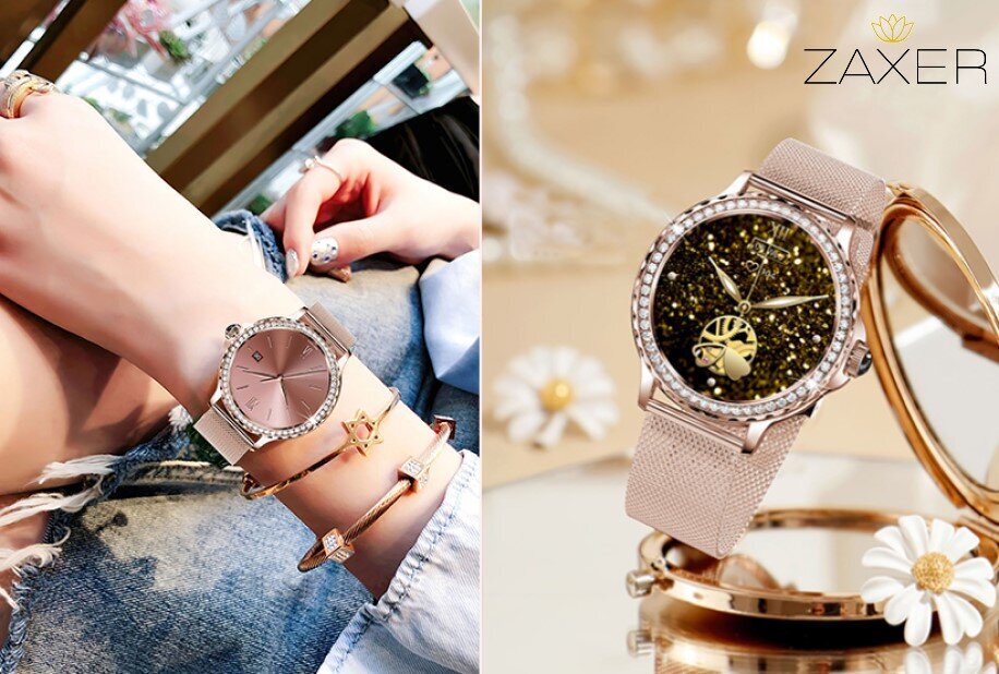 Zaxer ZI58 Gold Mesh kaina ir informacija | Išmanieji laikrodžiai (smartwatch) | pigu.lt