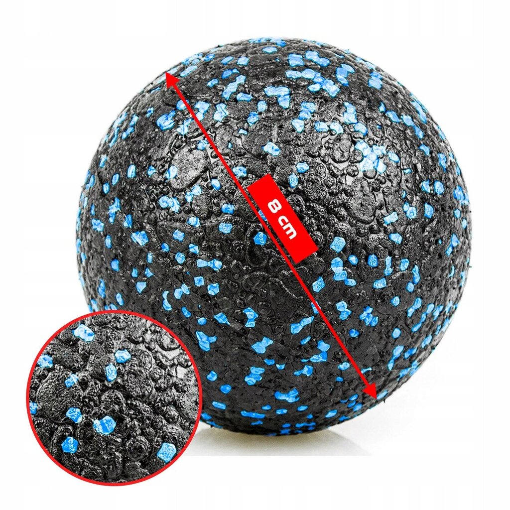 Viengubas kamuoliukas Thunder, 6 cm, mėlynas kaina ir informacija | Gimnastikos kamuoliai | pigu.lt