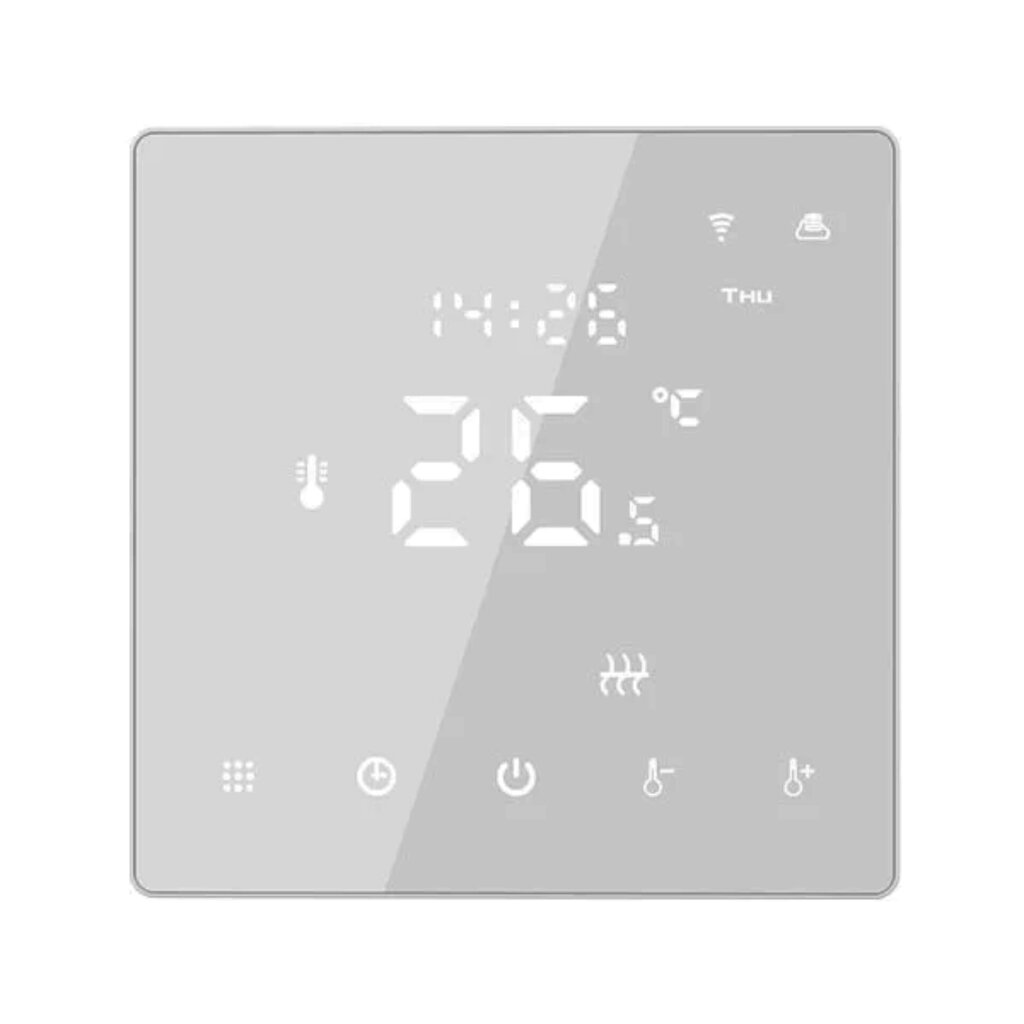 Išmanusis WIFI termostatas grindiniam šildymui, baltas 3A цена и информация | Grindų ir veidrodžių šildymo kilimėliai | pigu.lt