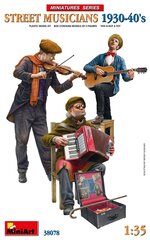 Сборная пластиковая модель. Miniart - Street Musicians 1930-40s, 1/35, 38078 цена и информация | Склеиваемые модели | pigu.lt