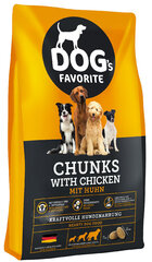Happy Dog Favorit Chunks suaugusiems šunims su vištiena, 15 kg kaina ir informacija | Sausas maistas šunims | pigu.lt