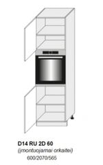 Pastatoma spintelė Carrini D14RU 2D, kairinė, balta цена и информация | Кухонные шкафчики | pigu.lt