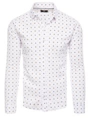 Vyriški balti marškiniai Sily DX2457-53319, baltas kaina ir informacija | Vyriški marškiniai | pigu.lt