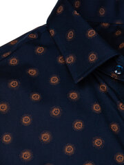 Marškiniai vyrams DX2511-53318, mėlyni цена и информация | Рубашка мужская | pigu.lt