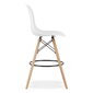 2-ių kėdžių komplektas Leobert Lamal, baltas/rudas kaina ir informacija | Virtuvės ir valgomojo kėdės | pigu.lt