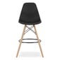 2-ių kėdžių komplektas Leobert Lamal, juodas/rudas kaina ir informacija | Virtuvės ir valgomojo kėdės | pigu.lt