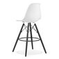 3-ių kėdžių komplektas Leobert Lamal, baltas/juodas kaina ir informacija | Virtuvės ir valgomojo kėdės | pigu.lt
