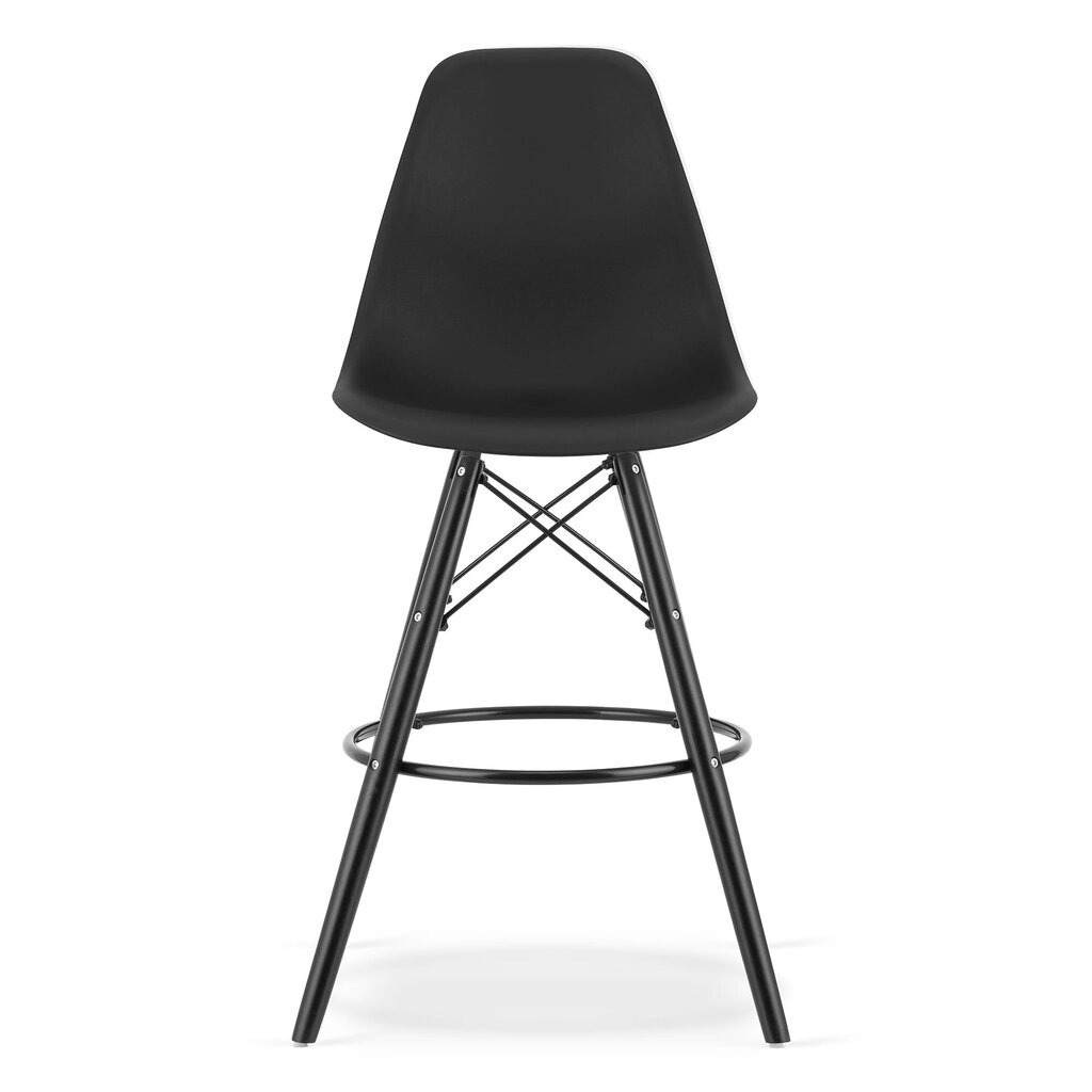 3-ių kėdžių komplektas Leobert Lamal, juodas цена и информация | Virtuvės ir valgomojo kėdės | pigu.lt