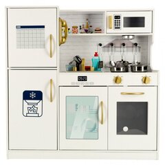 Vaikiška medinė virtuvėlė su šaldytuvu 2 modelis цена и информация | Игрушки для девочек | pigu.lt