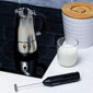 Elektrinis pieno putų plakiklis, juodas цена и информация | Virtuvės įrankiai | pigu.lt