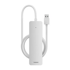 4in1 Hub Baseus  UltraJoy Lite USB-A to USB 3.0 1m (white) цена и информация | Адаптеры, USB-разветвители | pigu.lt
