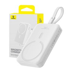 Powerbank Baseus Magnetic Mini 10000mAh 30W MagSafe (white) цена и информация | Зарядные устройства Power bank | pigu.lt