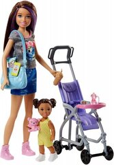 Lėlės Barbie auklės žaidimų rinkinys su lėle Skipper kaina ir informacija | Žaislai mergaitėms | pigu.lt