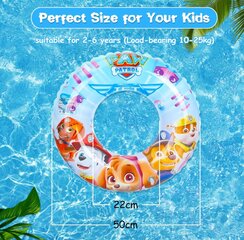Детский круг для плавания Щенячий патруль цена и информация | Надувные и пляжные товары | pigu.lt
