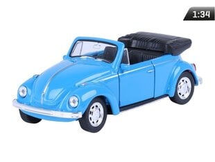 Volkswagen Beetle, Convertible 1:34, Welly цена и информация | Коллекционные модели автомобилей | pigu.lt