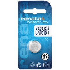 Elementai Renata CR1616 10 vnt. цена и информация | Батарейки | pigu.lt