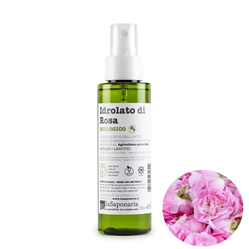 Rožės hidrolatas Rosa Damascena Bio, 100 ml kaina ir informacija | Eteriniai, kosmetiniai aliejai, hidrolatai | pigu.lt