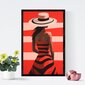 Plakatas Woman in Red Dress цена и информация | Reprodukcijos, paveikslai | pigu.lt