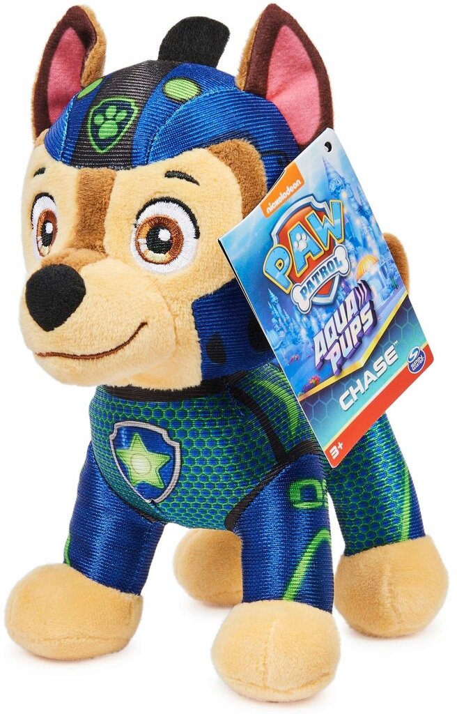 Minkštas žaislas Paw Patrol (Šunyčiai Patruliai) Chase, 18 cm kaina ir informacija | Minkšti (pliušiniai) žaislai | pigu.lt