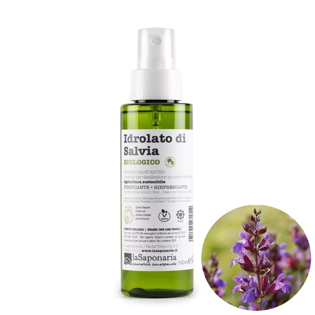 Šalavijų hidrolatas Salvia Officinalis BIO, 100 ml kaina ir informacija | Eteriniai, kosmetiniai aliejai, hidrolatai | pigu.lt