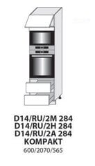 Pastatoma spintelė Carrini D14 RU 2M 284 kompakt, balta kaina ir informacija | Virtuvinės spintelės | pigu.lt