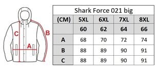 Striukė vyrams Shark Force 2142, juoda kaina ir informacija | Vyriškos striukės | pigu.lt