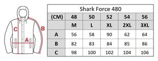 Striukė vyrams Shark Force 480, juoda kaina ir informacija | Vyriškos striukės | pigu.lt