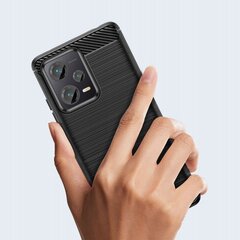 Чехол Tech-Protect tpucarbon для Xiaomi Redmi Note 12 5G / Poco X5 5G черный цена и информация | Чехлы для телефонов | pigu.lt