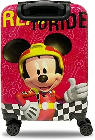 Vidutinis vaikiškas lagaminas Eplusm Mickey Mouse, M dydis, raudonas kaina ir informacija | Lagaminai, kelioniniai krepšiai | pigu.lt