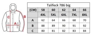 Striukė vyrams Talifeck 7861 big, juoda kaina ir informacija | Vyriškos striukės | pigu.lt