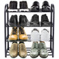 Batų lentyna, juoda kaina ir informacija | Batų spintelės, lentynos ir suolai | pigu.lt