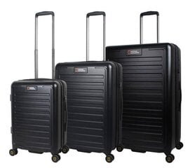 Чемодан National Geographic Cruise Large Suitcase, L, черный цена и информация | Чемоданы, дорожные сумки | pigu.lt