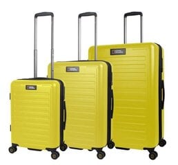 Чемодан для ручной клади National Geographic Cruise, желтый, 55x38x20 см цена и информация | Чемоданы, дорожные сумки  | pigu.lt