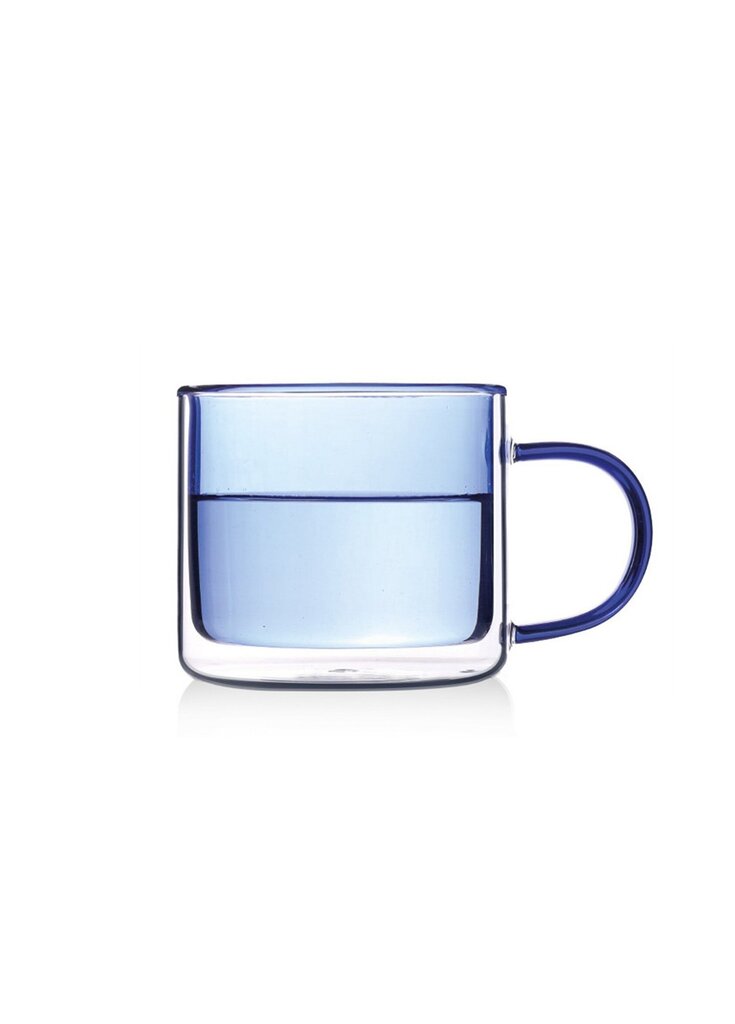 Mia dvigubo stiklo puodelis, 8x13 cm kaina ir informacija | Taurės, puodeliai, ąsočiai | pigu.lt
