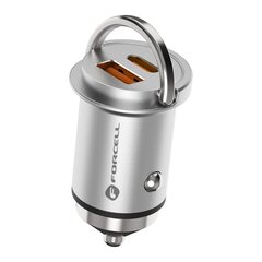 FORCELL F-Energy Mini car charger Type C PD45W + USB QC3.0 цена и информация | Автопринадлежности | pigu.lt